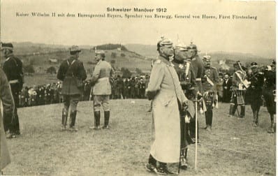 Schweizer Manöver 1912, Kaiser Wilhelm II