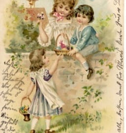 Ostern, spielende Kinder