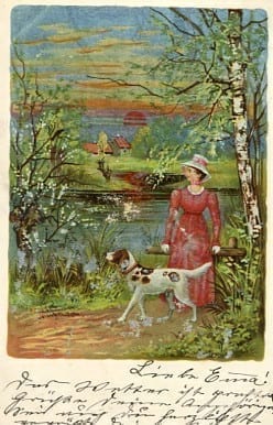 Dame mit Hund, Winkler& Schörn, Nürnberg