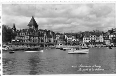 Lausanne-Ouchy, le port et le chateau