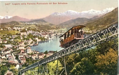 Lugano colla Ferrovia Funicolare del San Salvatore