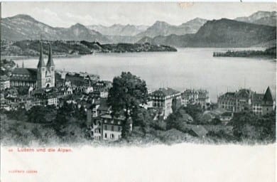 Luzern, und die Alpen