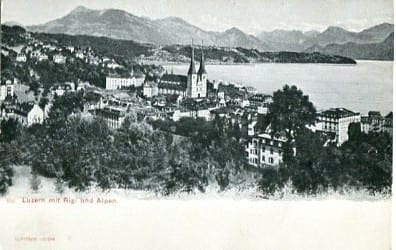 Luzern, mit Rigi und Alpen