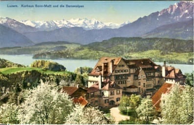 Luzern, Kurhaus Sonnmatt und die Berneralpen