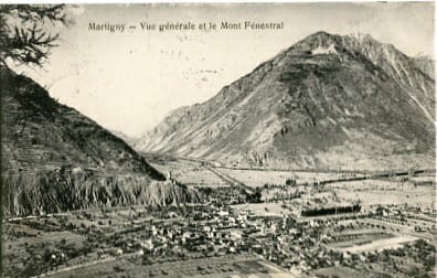 Martigny, vue generale et le Mont Fenestral