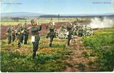 Artillerie in Stellung
