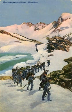 Grenzbesetzung 1914/15, Maschinengewehrschützen