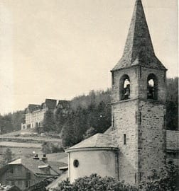 Montana Village, L'Eglise et Hotel d'Angleterre