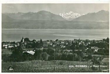 Morges, et Mont Blanc