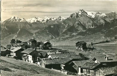 Nax, Partie du Village et Cafe Bel-Air