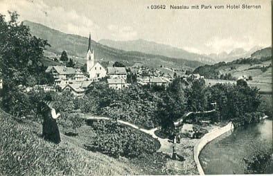 Nesslau, mit Park vom Hotel Sternen