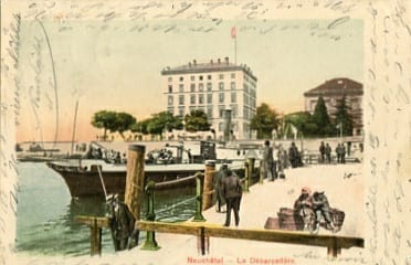 Neuenburg, Le Debarcadere, belebt