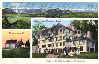 Oberegg, Gruss von St.Anton, Gasthof z. Rössli