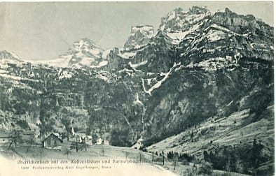 Oberrickenbach mit den Wallenstöcken und Bannalpbachfällen