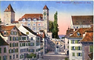Rapperswil, Marktplatz mit Burg