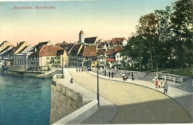 Rheinfelden, Rheinbrücke, belebt