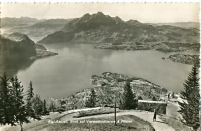 Rigi-Känzeli, Blick auf Vierwaldstättersee u. Pilatus