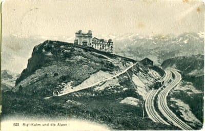 Rigi-Kulm, und die Alpen