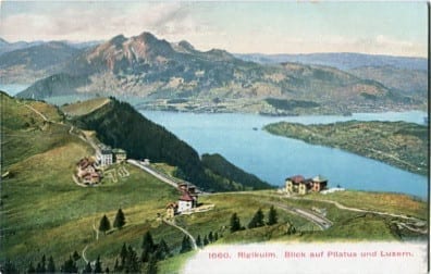 Rigi-Kulm, Blick auf Pilatus und Luzern