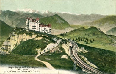 Rigi-Kulm, und die Alpen