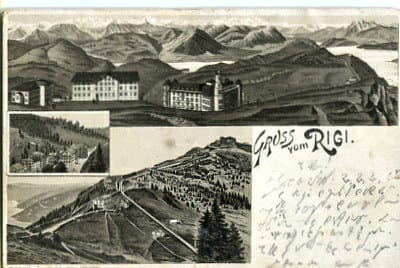 Rigi, Gruss vom Rigi, Lithokarte