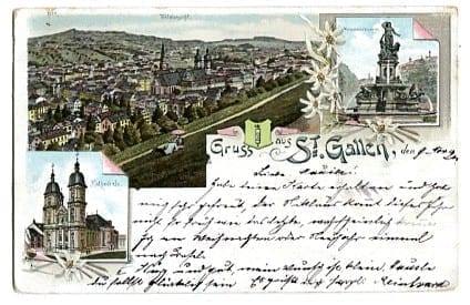 St.Gallen, Gruss aus St.Gallen, 3-Bild Karte
