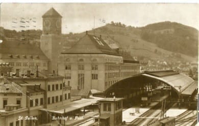 St.Gallen, Bahnhof und Post