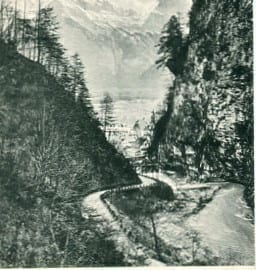 Bad Ragaz, Eingang der Taminaschlucht und Falknis