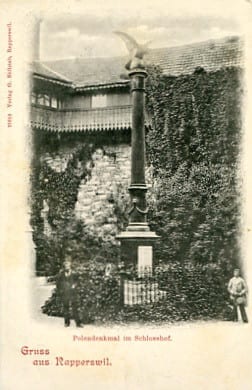 Rapperswil, Polendenkmal im Schlosshof