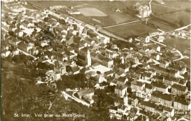 St.Imier, vue prise au Mont Soleil