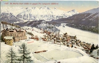 St. Moritz Dorf, gegen Piz Languard