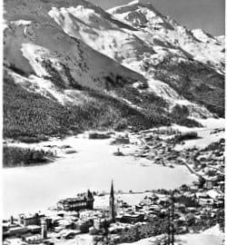 St. Moritz Dorf und Bad, mit Piz Corvatsch