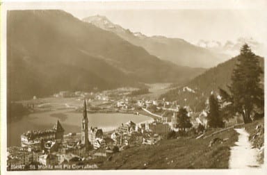 St. Moritz, mit Piz Corvatsch