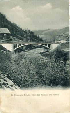St.Peterzell, Brücke ü. Neckar, 1905 erbaut