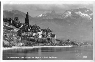 St. Saphorin, Les Rochers de Naye et al Dent de Jaman