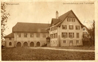 Strengelbach, Gemeindehaus und Turnhalle