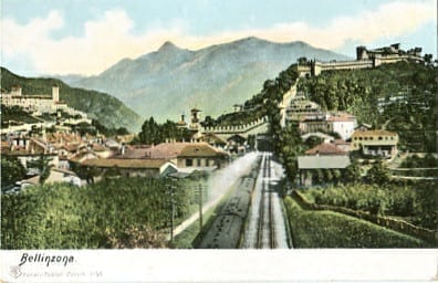 Bellinzona, mit Zug