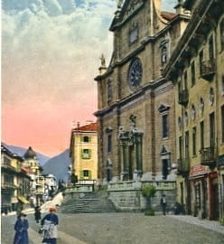 Bellinzona, La chiesa e via alla stazione