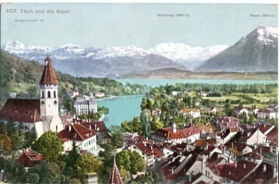 Thun, und die Alpen