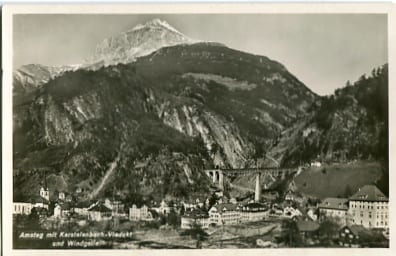 Amsteg, Kerstelenbach Viadukt und Windgelle
