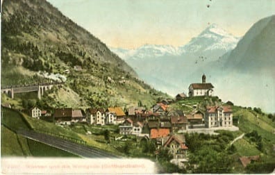 Wassen, die Windgelle, Gotthardbahn