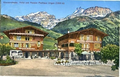 Klausenstrasse, Hotel und Pension Posthaus Urigen