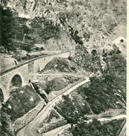 Vernayaz, les lacets de la route de Salvan