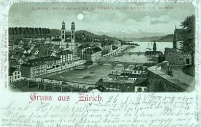 Zürich, Grossmünster und Limmat