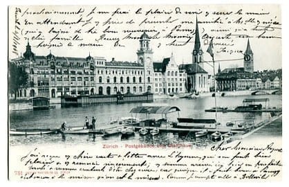 Zürich, Postgebäude und Stadthaus