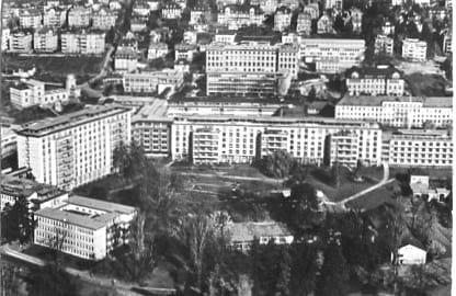 Zürich, Kantonsspital, Flugaufnahme
