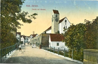 Rüti ZH, Partie mit Kirche