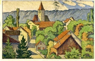 Kilchberg, das alte Dorf, E.Schlatter